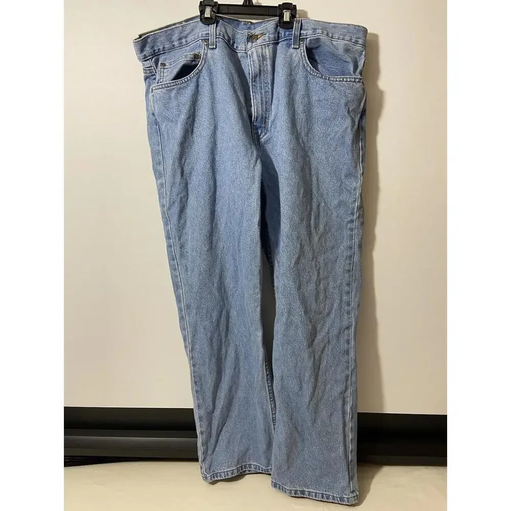 George Men's Regular Fit Jeans 40x30 Light Wash (1)